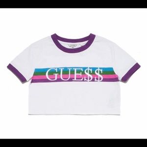 Guess Tops - ASAP Rocky Guess Purple Crop Top XS Guess Tops - ASAP Rocky Guess Purple Crop Top XS